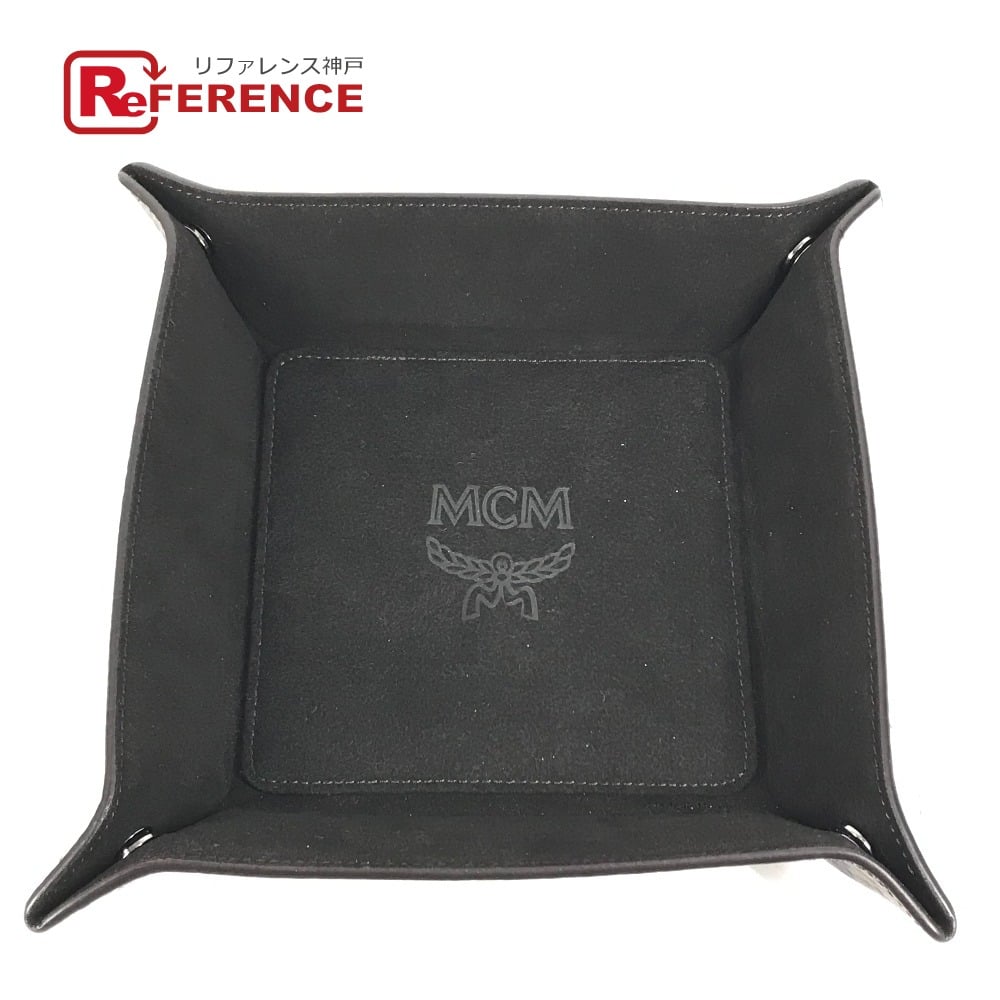 MCM MCM Vicetos logo Tray Tray Jewelry Tray Accessories accessory case Leather Brown
