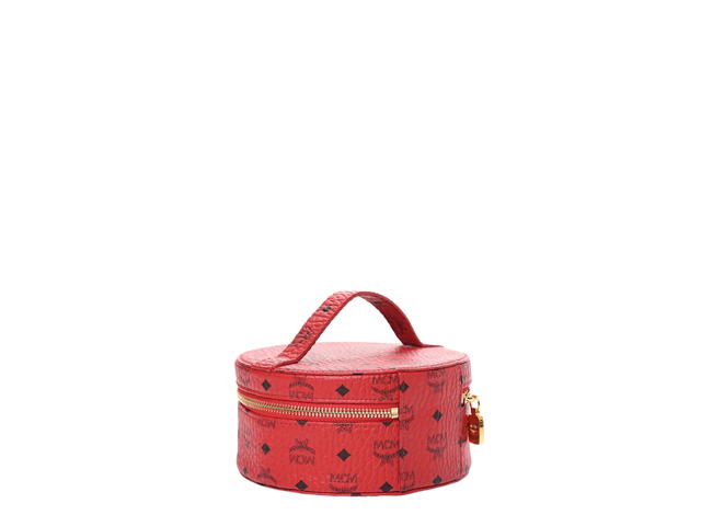 MCM MCM Visetos Vanity Cosmetic Case Red - view 2