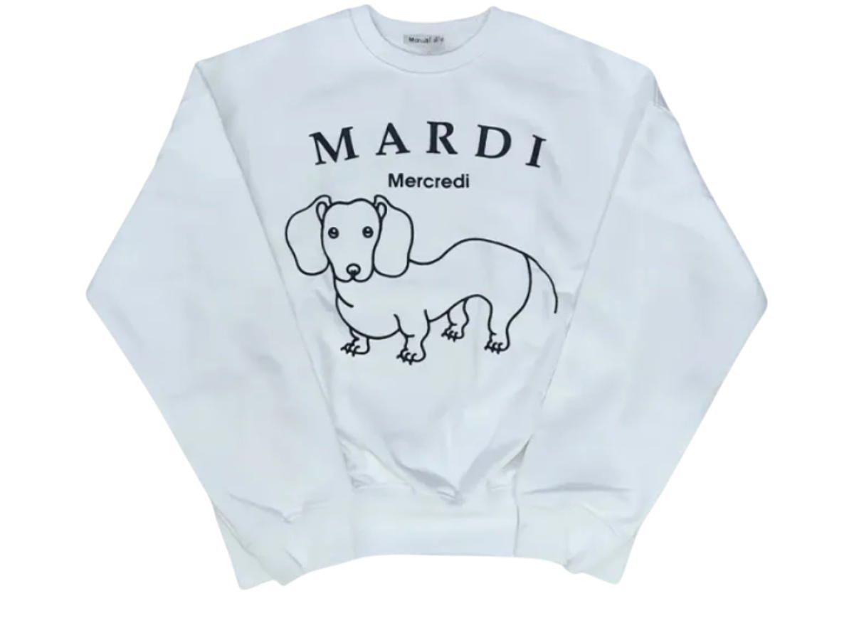 Mardi Mercredi Mardi Mercredi Sweatshirt Ddanji Ch.06 White Black