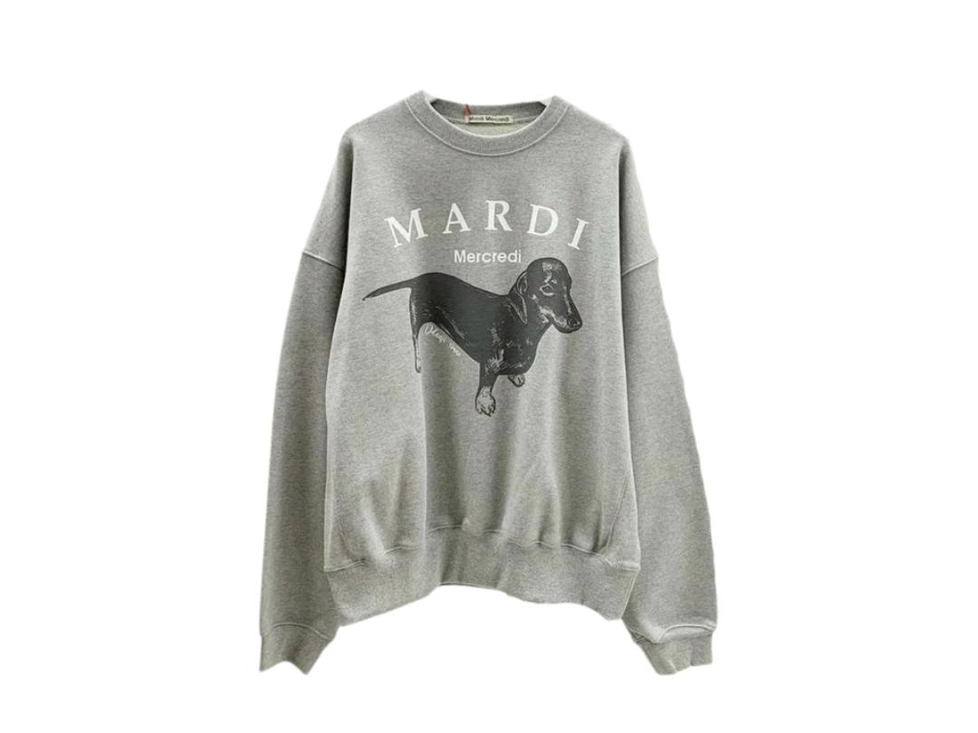Mardi Mercredi Mardi Mercredi Sweatshirt Ddanji Grey White