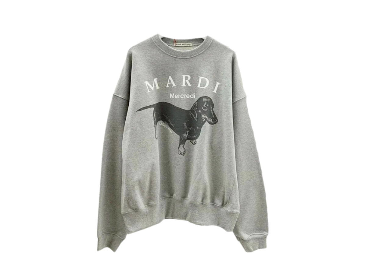 Mardi Mercredi Mardi Mercredi Sweatshirt Ddanji Grey White