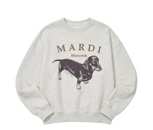 Buy Mardi Mercredi Sweatshirt Ddanji Oatmeal Taupe at Sasom – Authentic and Ready to Ship