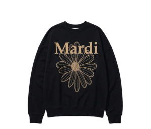 Buy Mardi Mercredi Sweatshirt Flowermardi Black Taupe at Sasom – Authentic and Ready to Ship