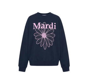 Buy Mardi Mercredi Sweatshirt Flowermardi Navy Lavender at Sasom – Authentic and Ready to Ship