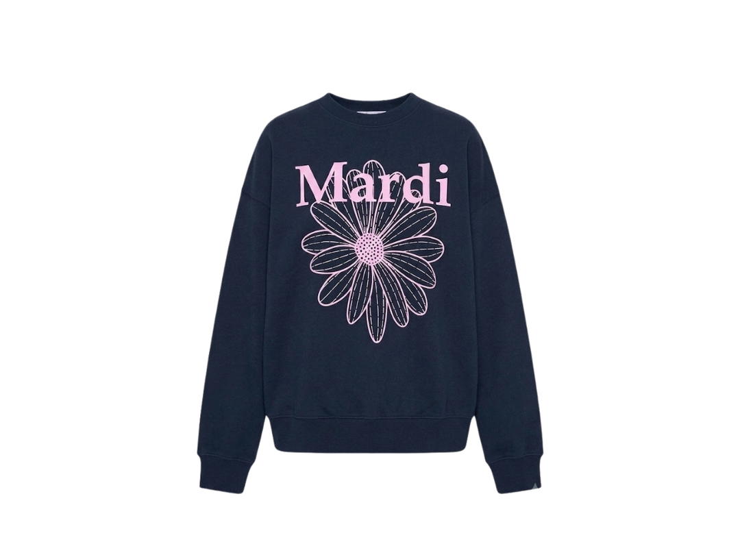 Mardi Mercredi Mardi Mercredi Sweatshirt Flowermardi Navy Lavender