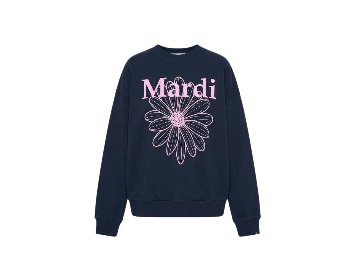 Mardi Mercredi Mardi Mercredi Sweatshirt Flowermardi Navy Lavender