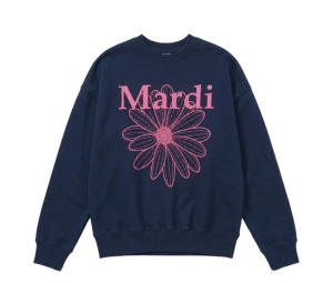 Buy Mardi Mercredi Sweatshirt Flowermardi Navy Violet at Sasom – Authentic and Ready to Ship