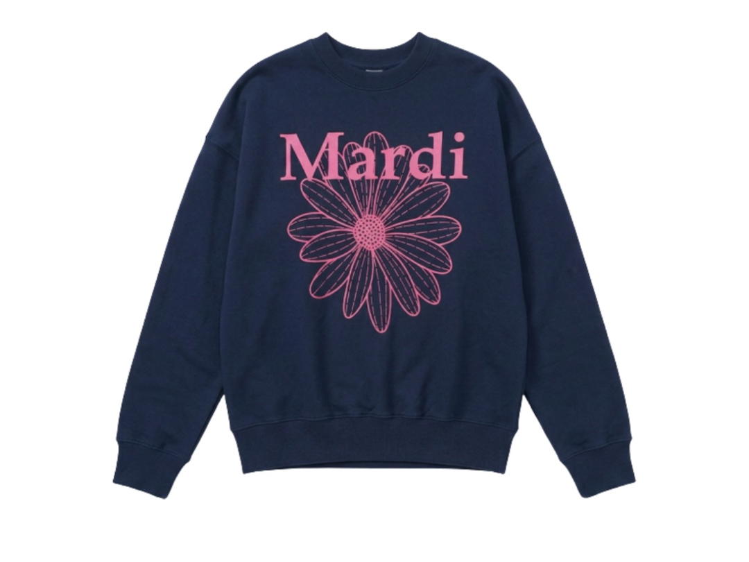Mardi Mercredi Mardi Mercredi Sweatshirt Flowermardi Navy Violet