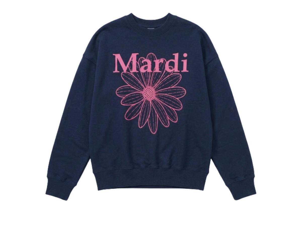 Mardi Mercredi Mardi Mercredi Sweatshirt Flowermardi Navy Violet