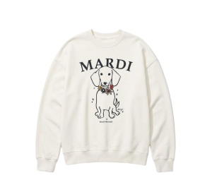 Buy Mardi Mercredi Sweatshirt Raglan Swing The Tail Ddanji Flower Necklace Multicolor at Sasom – Authentic and Ready to Ship