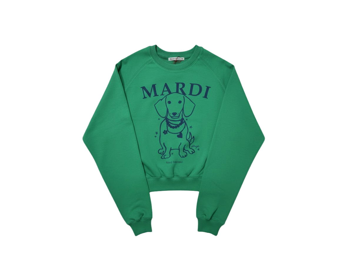 Mardi Mercredi Mardi Mercredi Sweatshirt Raglan Swing The Tail Ddanji Pearl Necklace Green Navy