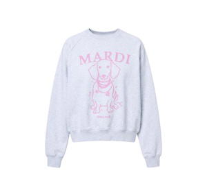 Buy Mardi Mercredi Sweatshirt Raglan Swing The Tail Ddanji Pearl Necklace Heather Lavender at Sasom – Authentic and Ready to Ship