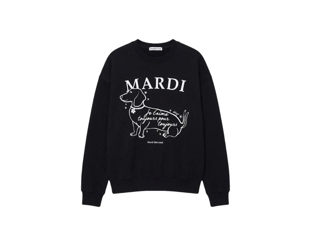Mardi Mercredi Mardi Mercredi Sweatshirt Swing The Tail Ddanji Flower Choker Black Ivory