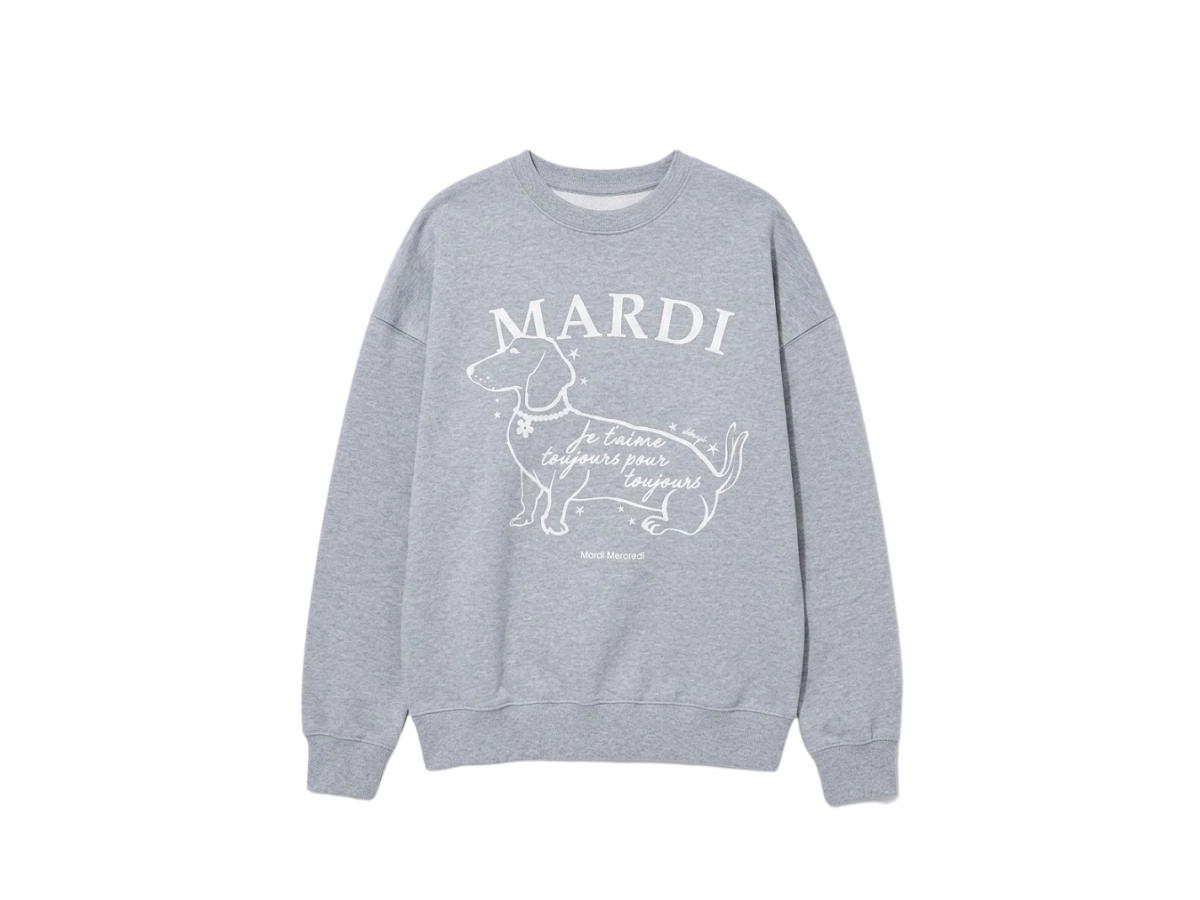 Mardi Mercredi Mardi Mercredi Sweatshirt Swing The Tail Ddanji Flower Choker Grey Ivory