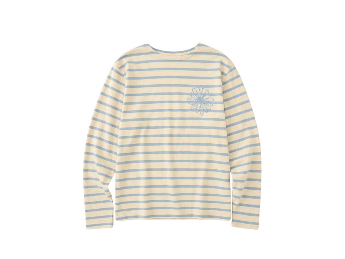 Mardi Mercredi Mardi Mercredi Tshirt Long Sleeve Stripe Blue