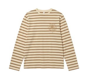 Buy Mardi Mercredi Tshirt Long Sleeve Stripe Beige Chestnut at Sasom – Authentic and Ready to Ship