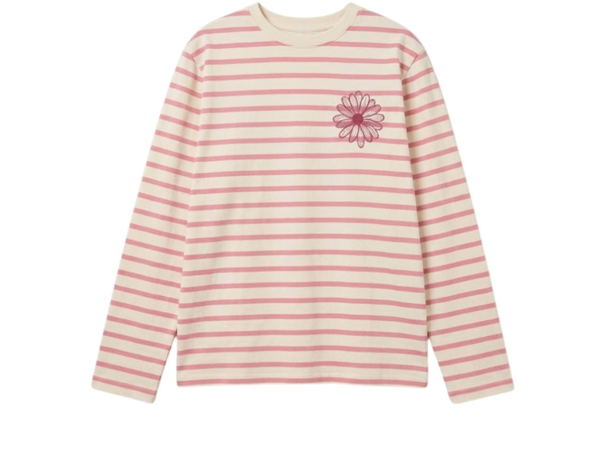 Mardi Mercredi Mardi Mercredi Tshirt Long Sleeve Stripe Pink