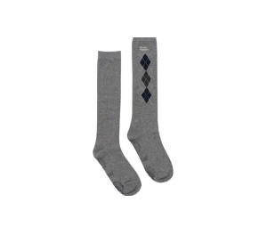 Buy Mardi Mercredi Argyle Knee Socks Gray at Sasom – Authentic and Ready to Ship