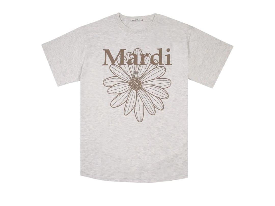 Mardi Mercredi Mardi Mercredi Tshirt Flowermardi Oatmeal Taupe