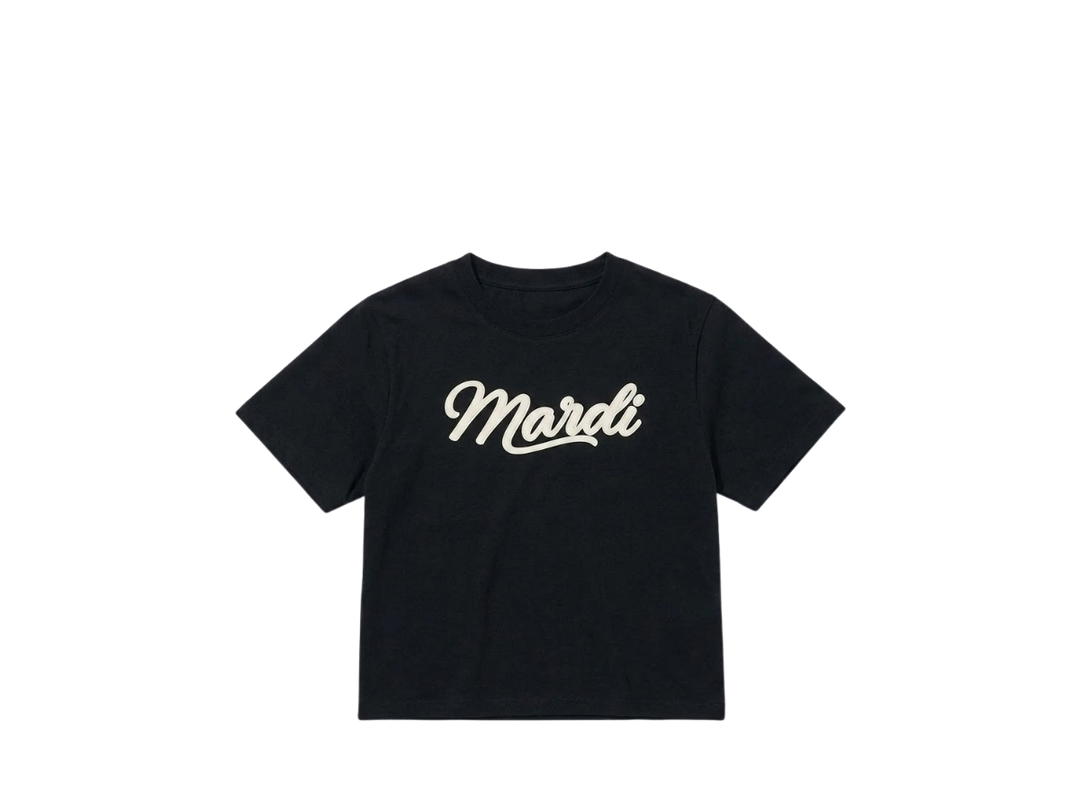 Mardi Mercredi Mardi Mercredi Slim T-Shirt Mardi Vintage Logo Slim Black Ivory