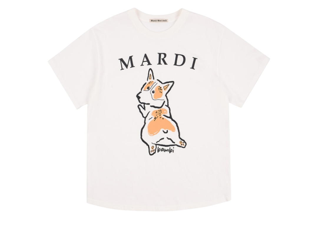 Mardi Mercredi Mardi Mercredi Tshirt Bambi 02 Ivory