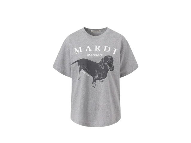 Mardi Mercredi Mardi Mercredi Tshirt Ddanji Grey White - view 1