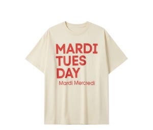 Buy Mardi Mercredi Tshirt Du Mardi Butter Red at Sasom – Authentic and Ready to Ship