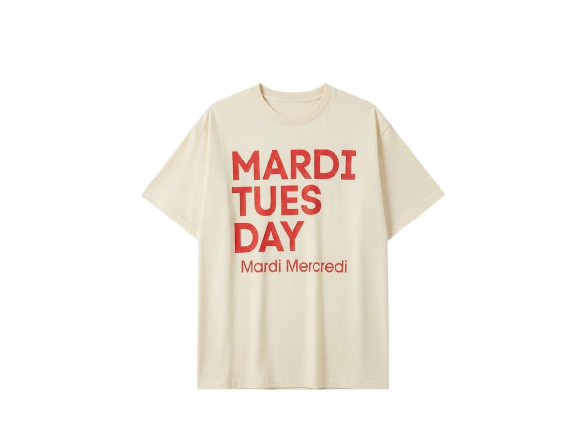 Mardi Mercredi Mardi Mercredi Tshirt Du Mardi Butter Red