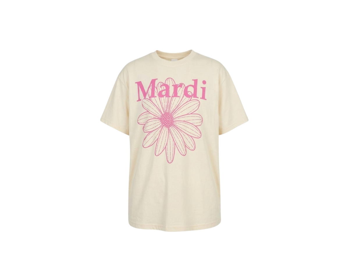 Mardi Mercredi Mardi Mercredi Tshirt Flowermardi Butter Deeppink