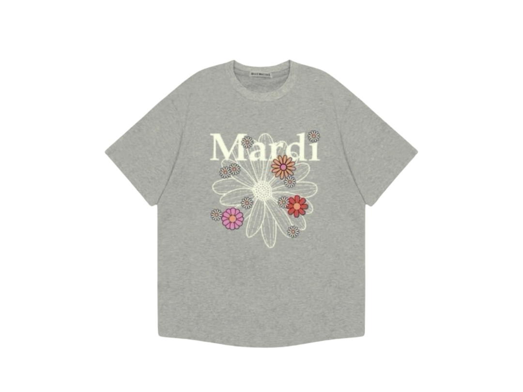 Mardi Mercredi Mardi Mercredi Tshirt Flowermardi Blossom Grey Ivory
