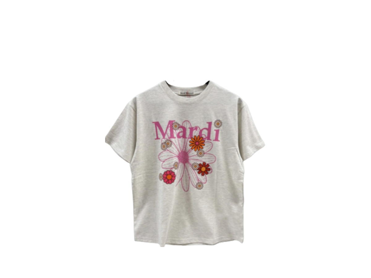 Mardi Mercredi Mardi Mercredi Tshirt Flowermardi Blossom Oatmeal Pink