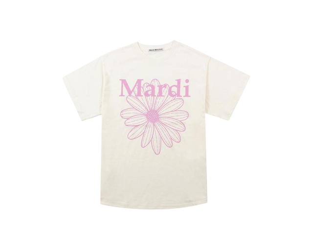 Mardi Mercredi Mardi Mercredi Tshirt Flowermardi Cream Pinklavender - view 1