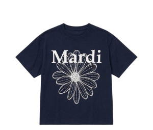 Buy Mardi Mercredi Tshirt Flowermardi Navy Ivory at Sasom – Authentic and Ready to Ship