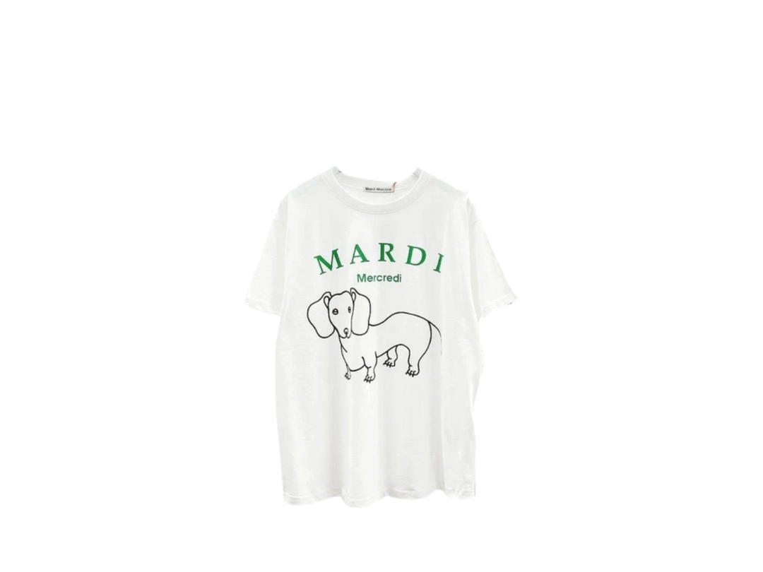 Mardi Mercredi Mardi Mercredi T-shirt Ddanji Ch.06 Ivory Green
