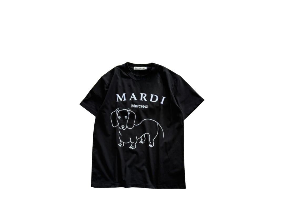 Mardi Mercredi Mardi Mercredi T-shirt Ddanji Ch.06 Black White