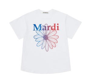 Buy Mardi Mercredi T-Shirt Flowermardi Francecoree 140 Gradation White (W) at Sasom – Authentic and Ready to Ship