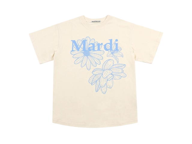 Mardi Mercredi Mardi Mercredi T-Shirt Triple Flower Butter Ashblue - view 1