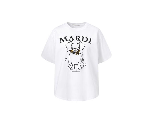 Mardi Mercredi Mardi Mercredi Tshirt Swing The Tail Ddanji Flower Necklace White Tangerine - view 1