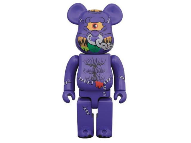 Medicom Toy MEDICOM MADBALLS HORN HEAD BEARBRICK FIGURE SET (PURPLE) 400% + 100% - view 3