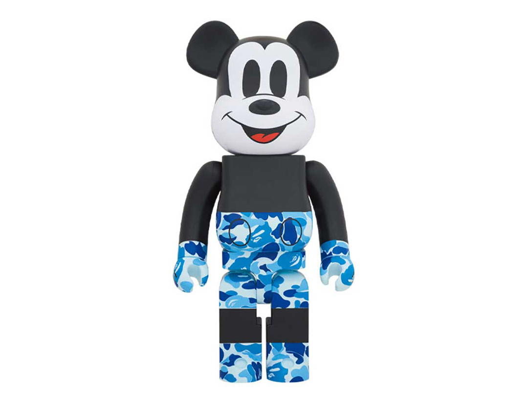 Medicom Toy BE@RBRICK Bape x Mickey Mouse [Blue] 1000%