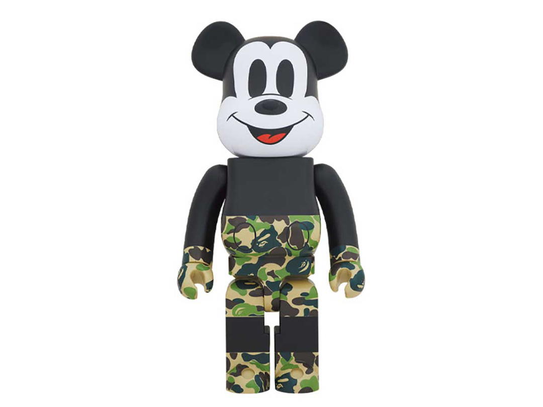 Medicom Toy BE@RBRICK Bape x Mickey Mouse [Green] 1000%