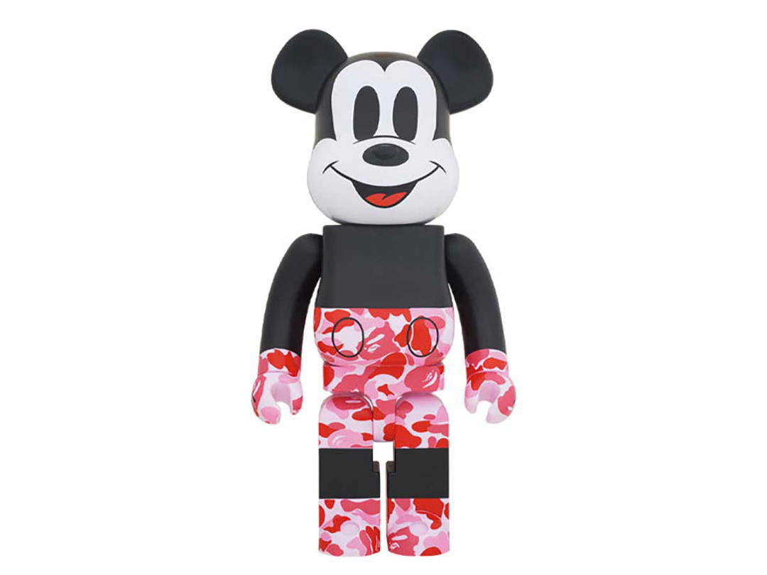 Medicom Toy BE@RBRICK Bape x Mickey Mouse [Pink] 1000%