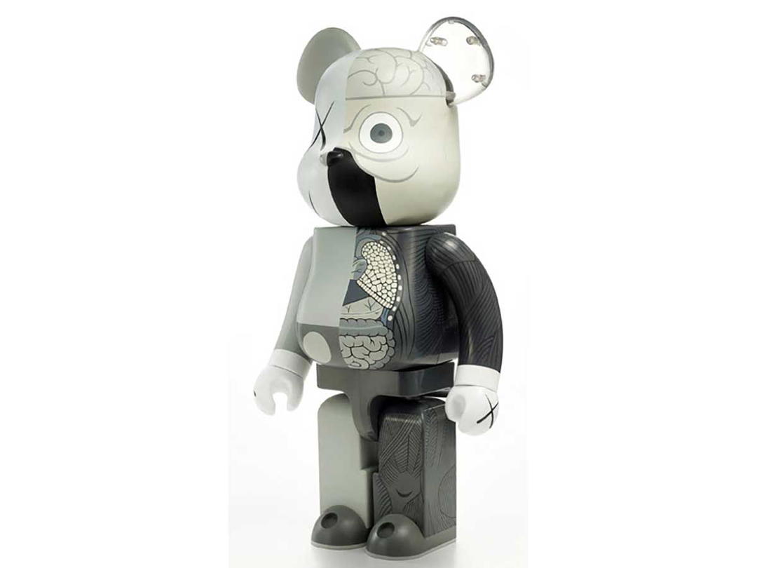 Medicom Toy BE@RBRICK KAWS Companion [OriginalFake Grey] 1000%