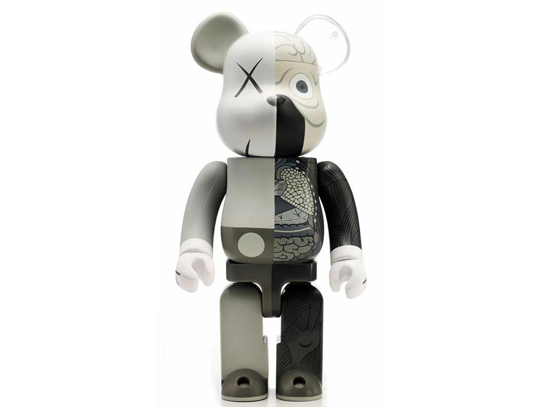 Medicom Toy BE@RBRICK KAWS Companion [OriginalFake Grey] 400%