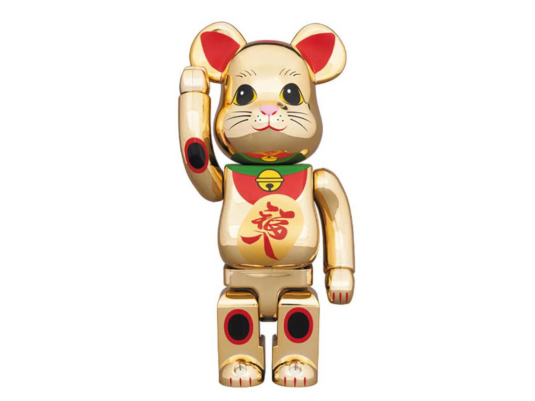 Medicom Toy BE@RBRICK Maneki Neko - Gold Metallic Vol. 8 400%