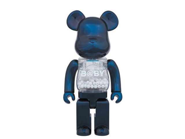Medicom Toy BE@RBRICK My First Be@rbrick B@by [Pearl Navy] 400% - view 1