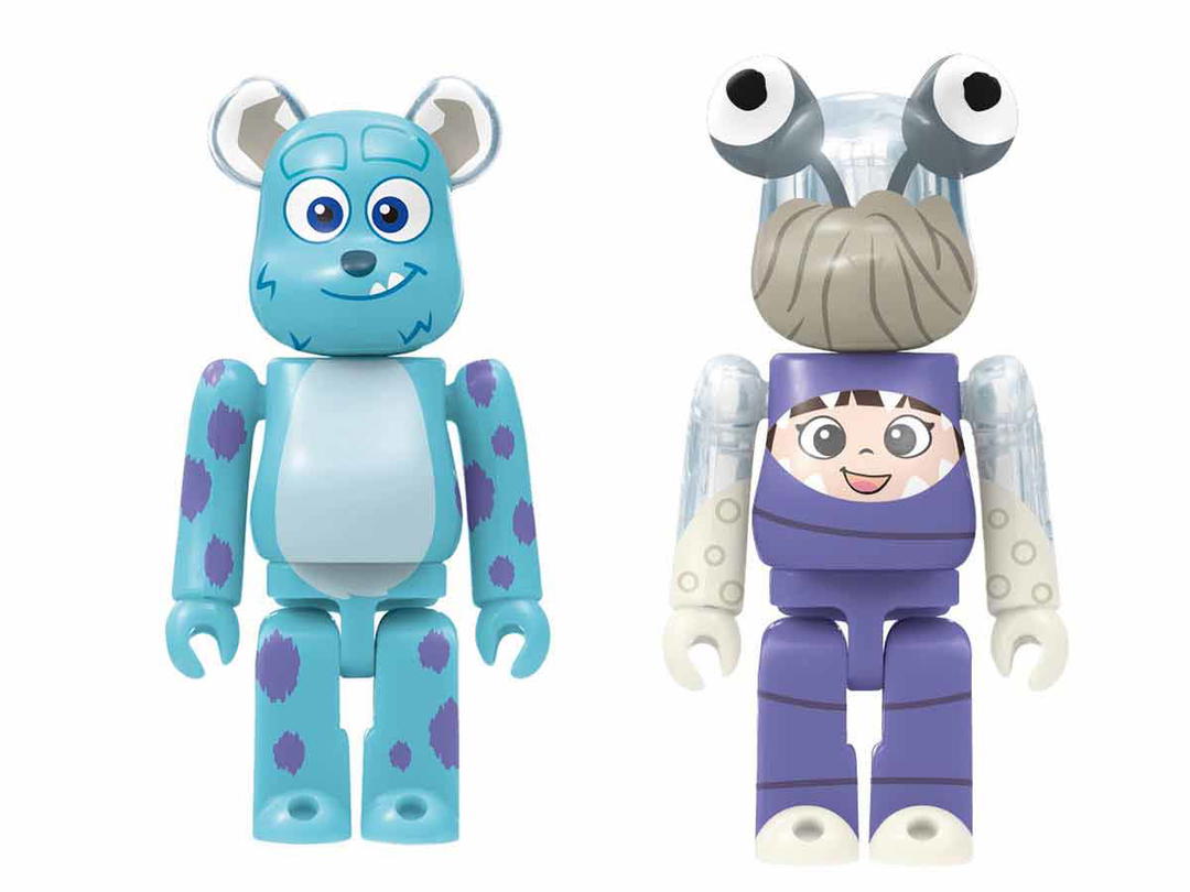 Medicom Toy BE@BBRICK SET Happy Kuji x Disney Pixar 22 Sulley Boo 100%