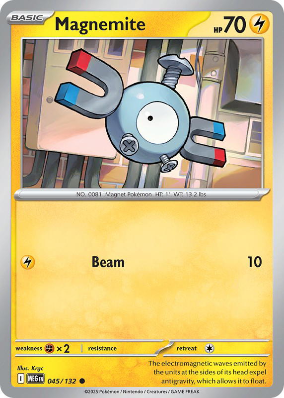 Pokemon Pokemon Magnemite C [MEG 045/132] Mega Evolution "Mega Evolution" (EN)