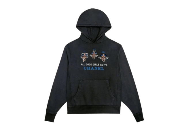 Mega Yacht Mega Yacht Good Girls Chanel-Gucci Logo Hoodie Black - view 1