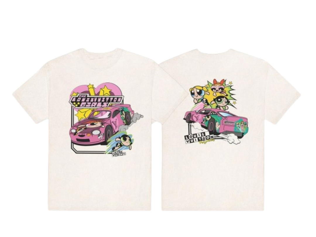 Mega Yacht Mega Yacht Racercar Tee White